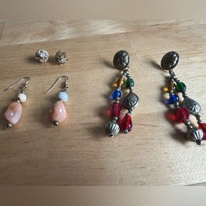 Three pair earring set
